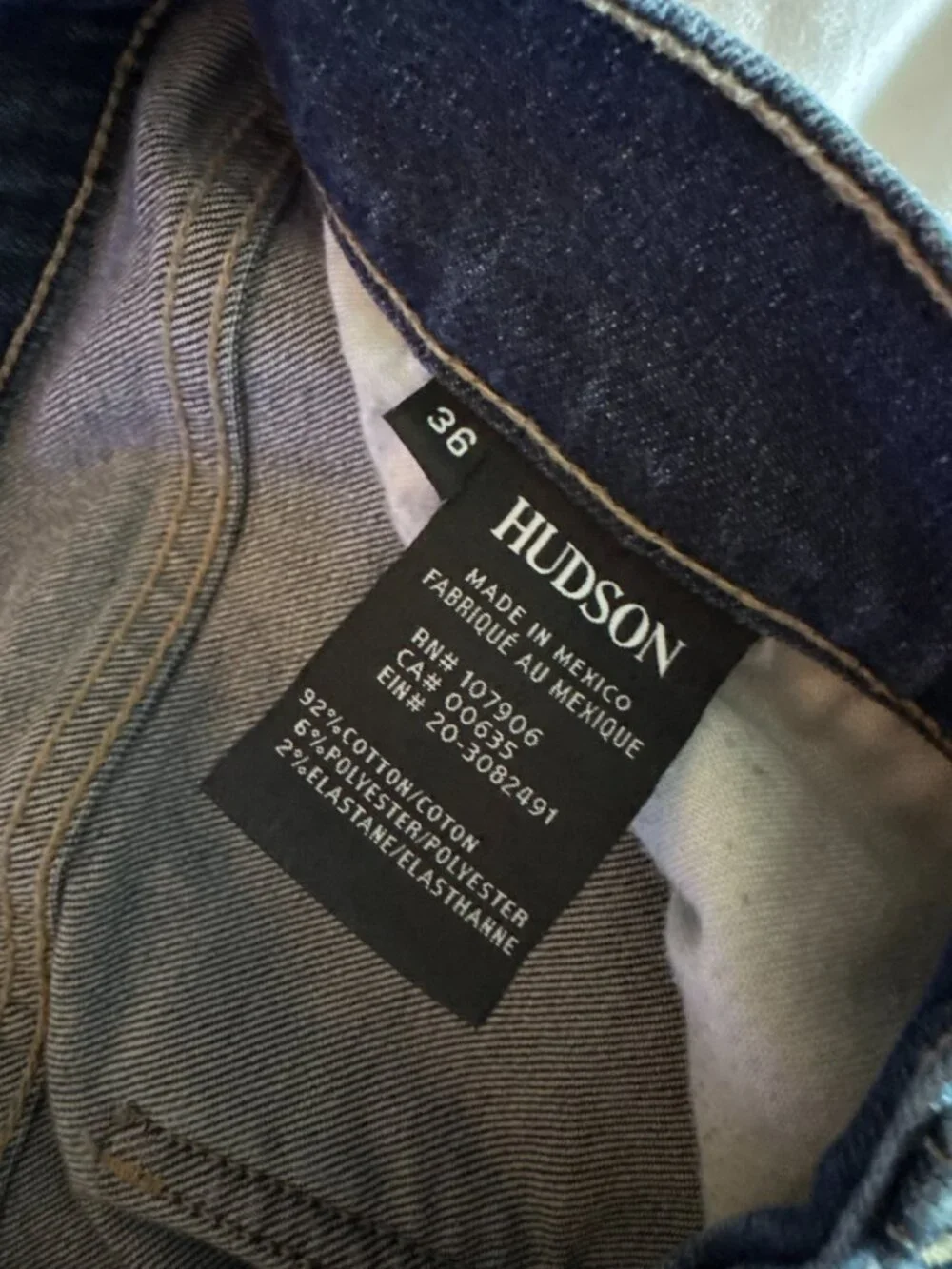 Men's Hudson Jeans 36 x 32